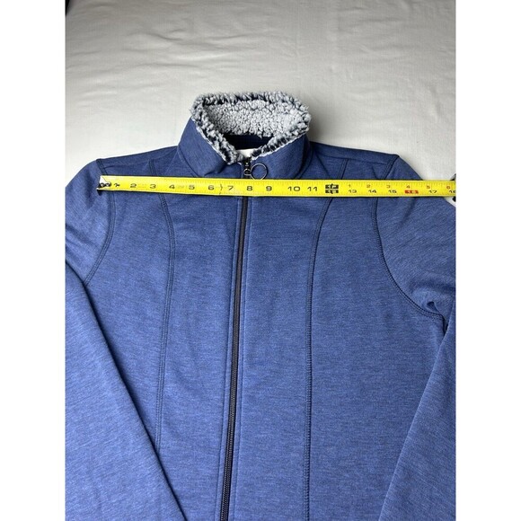 Cuddl Duds Jacket Small Full Zip Soft Blue Women’s Long Pockets LRC7-2 - Picture 2 of 9